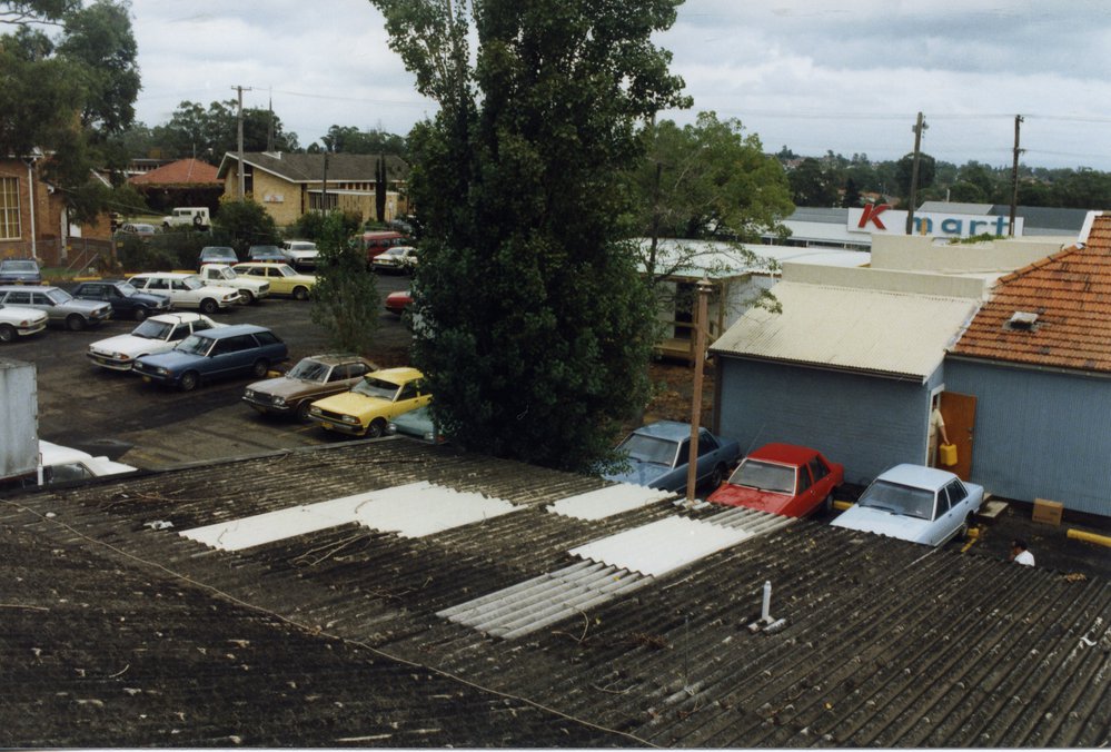 Blacktown City Council Car park building looking Flushcombe Road, Blacktopwn