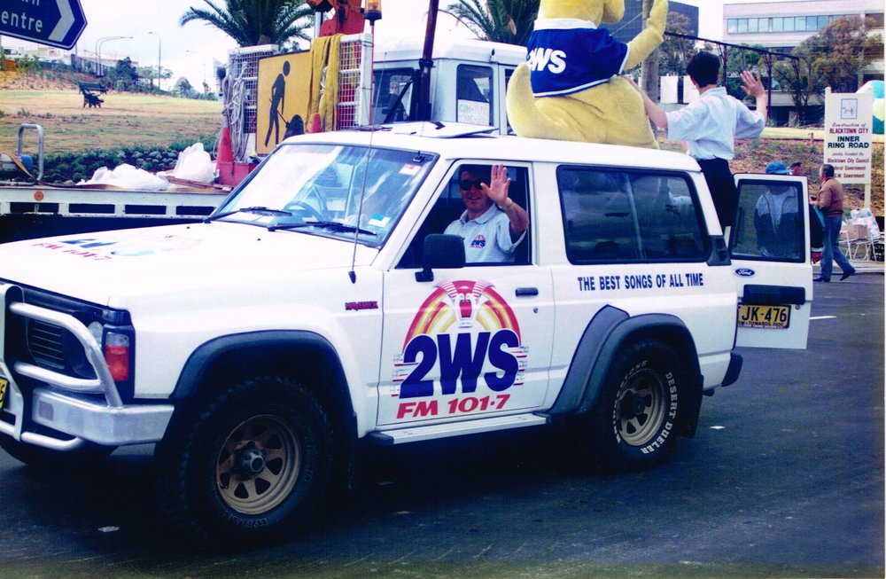 2WS car and personalities took part in the parade for the opening of the Blacktown CBD ring road.