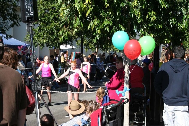 Baton twirlers in the Blacktown City Festival street parade