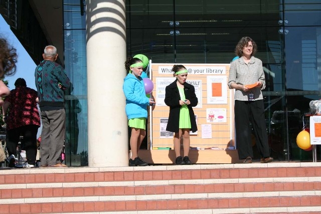 Blacktown City Libraries' promotional stall at Blacktown City Festival