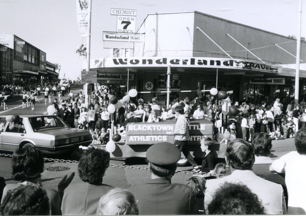Blacktown Little Athletics float in the Blacktown City Festival parade