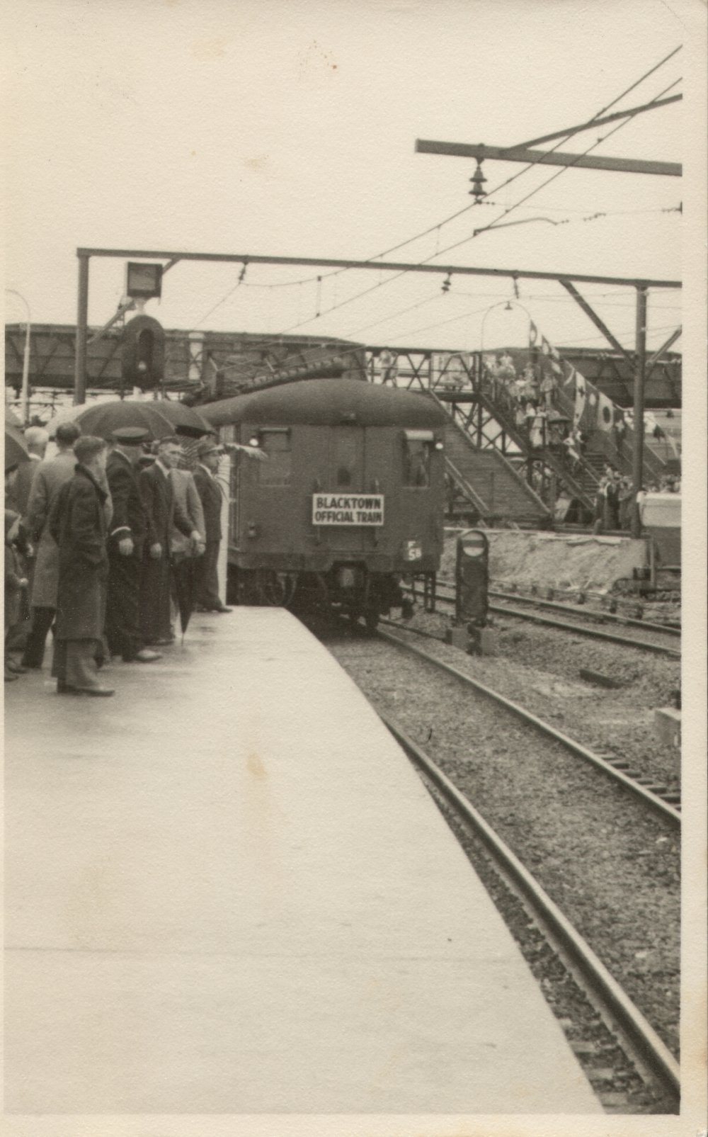 Blacktown railway electrification, 1955