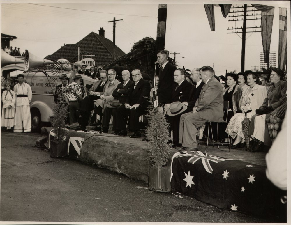 Blacktown railway electrification, 1955