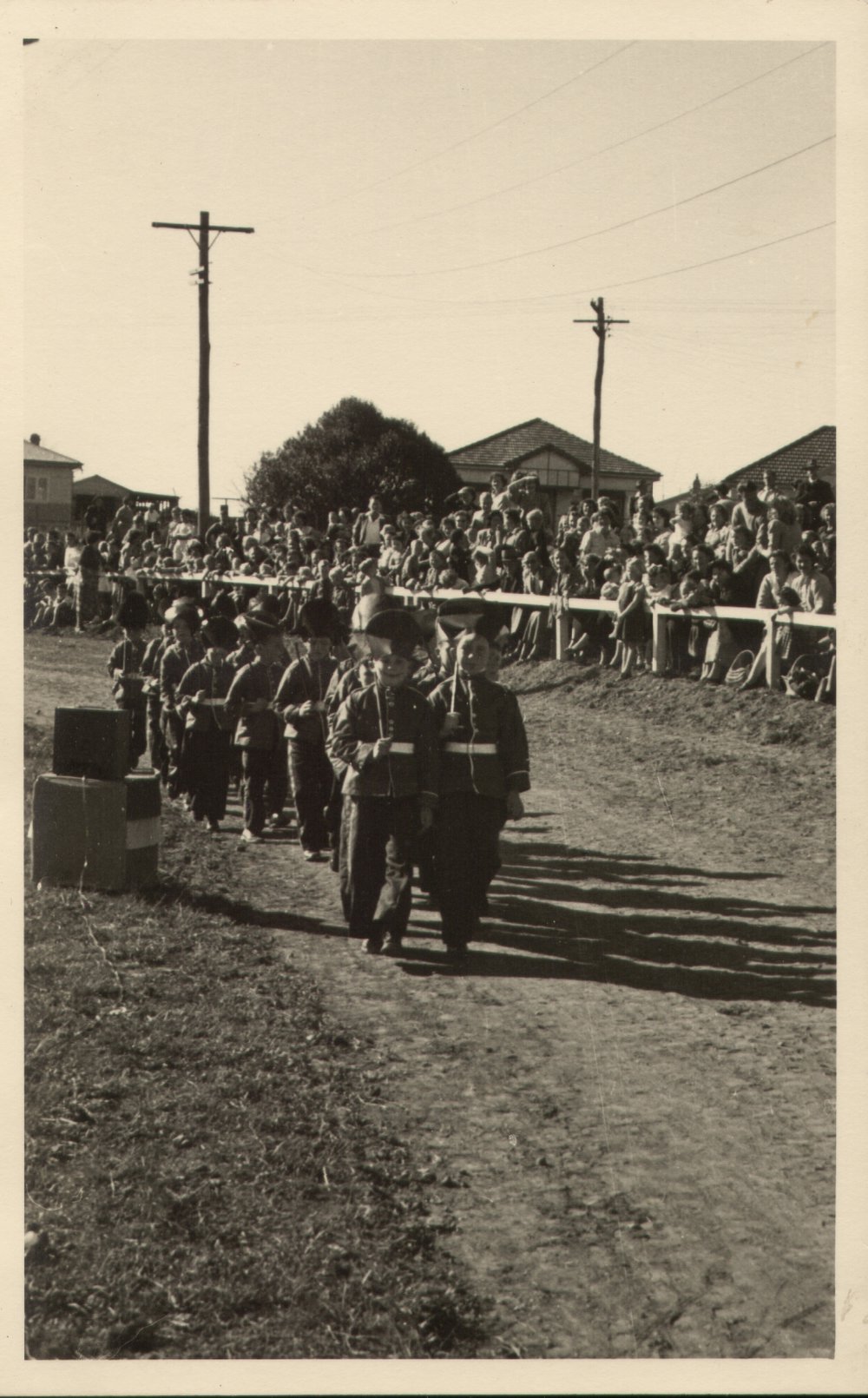 Boys from the infants department of Blacktown Public School at coronation celebrations 1953
