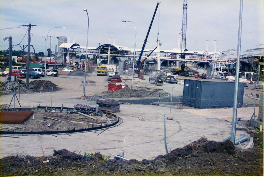 Construction of a new bus interchange at Blacktown railway station