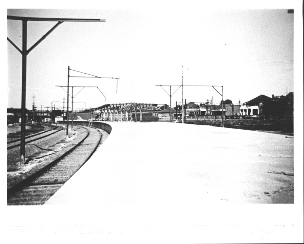 Construction of platforms 1 and 2, Blacktown railway station