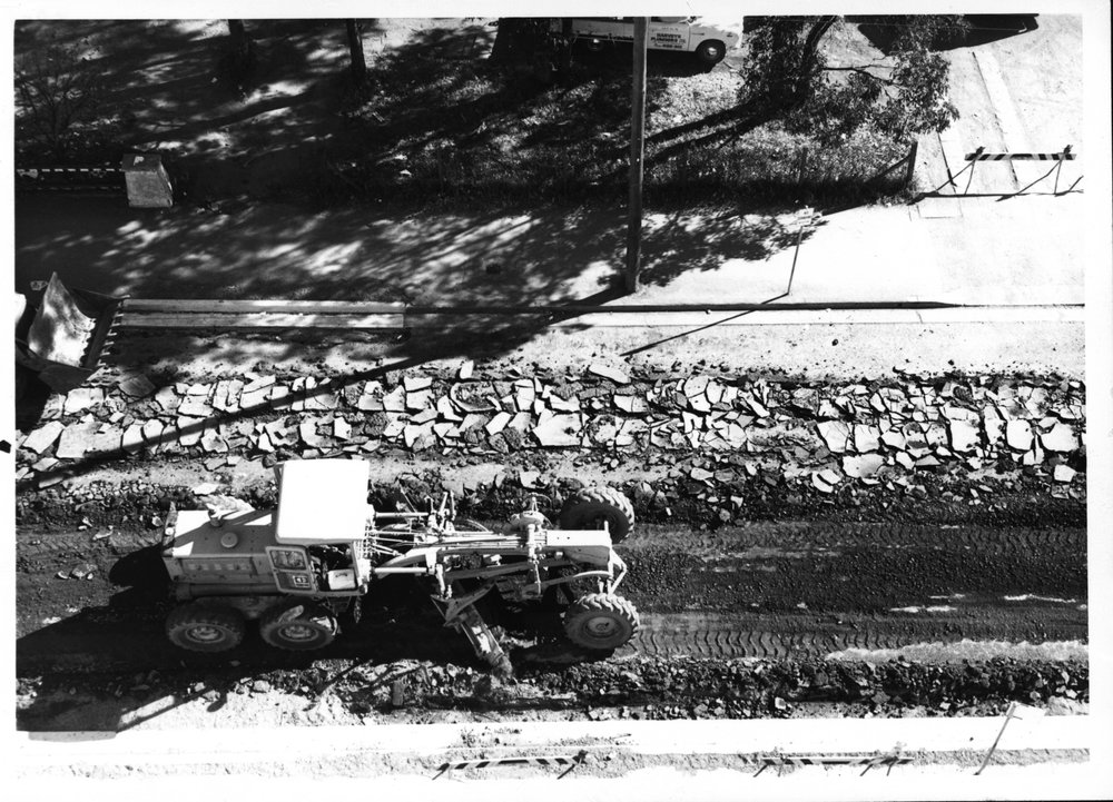 Road construction, Flushcombe Road, Blacktown