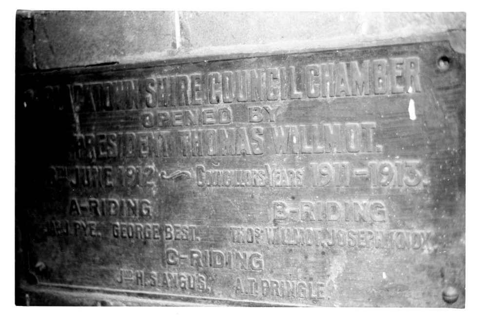 Foundation stone, Blacktown Shire Council Chambers