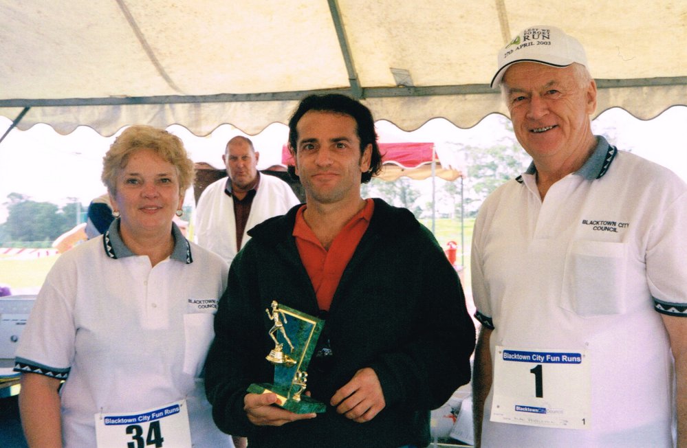 2003 Fun Run trophy presentation