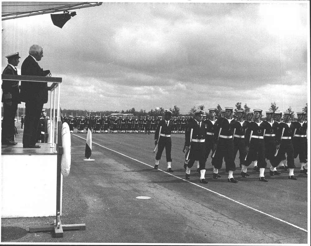 HMAS Nirimba passing out parade, 1975