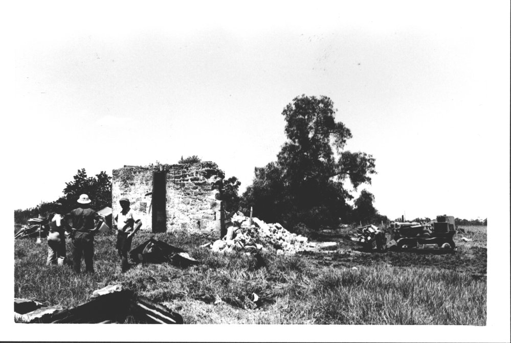 House under demolition, Cook Road, Oakhurst