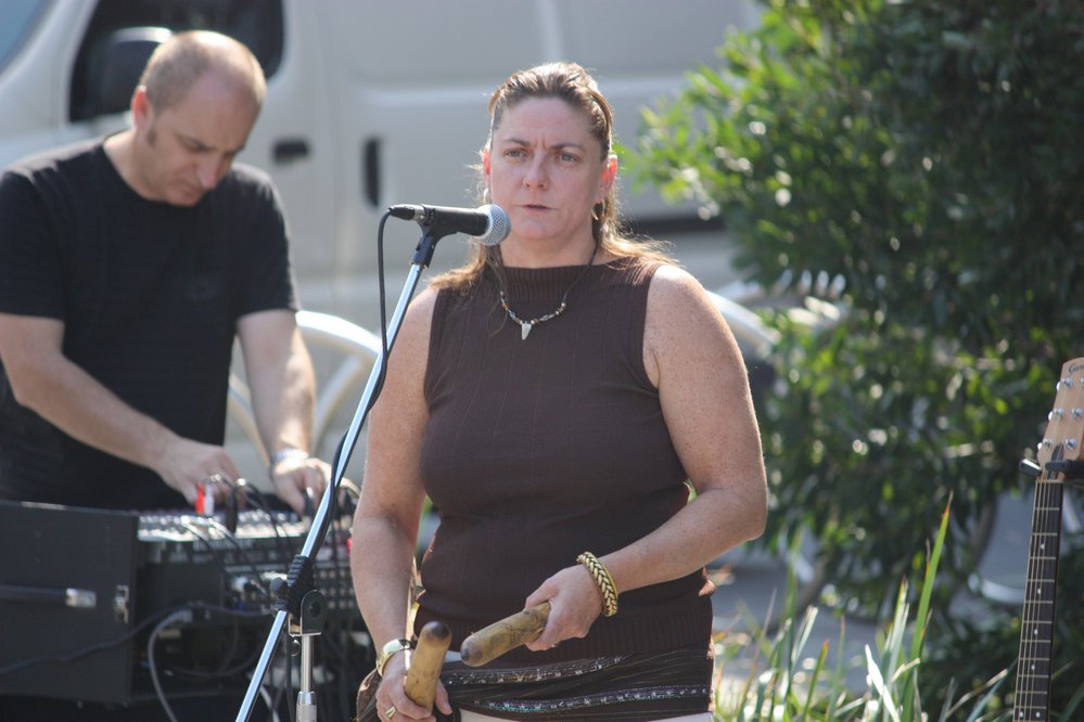 Jacinta Tobin performing at the Echoes of Blacktown official opening, 2009