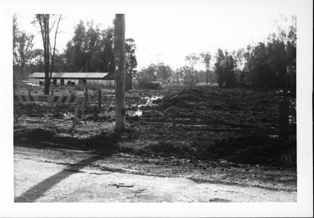 Laying of sewerage pipes
