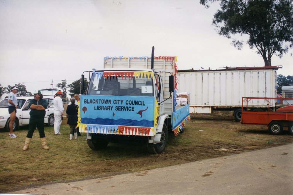 Library float in the Blacktown City Festival parade