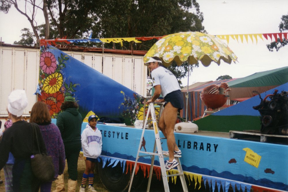 Library float in the Blacktown City Festival parade