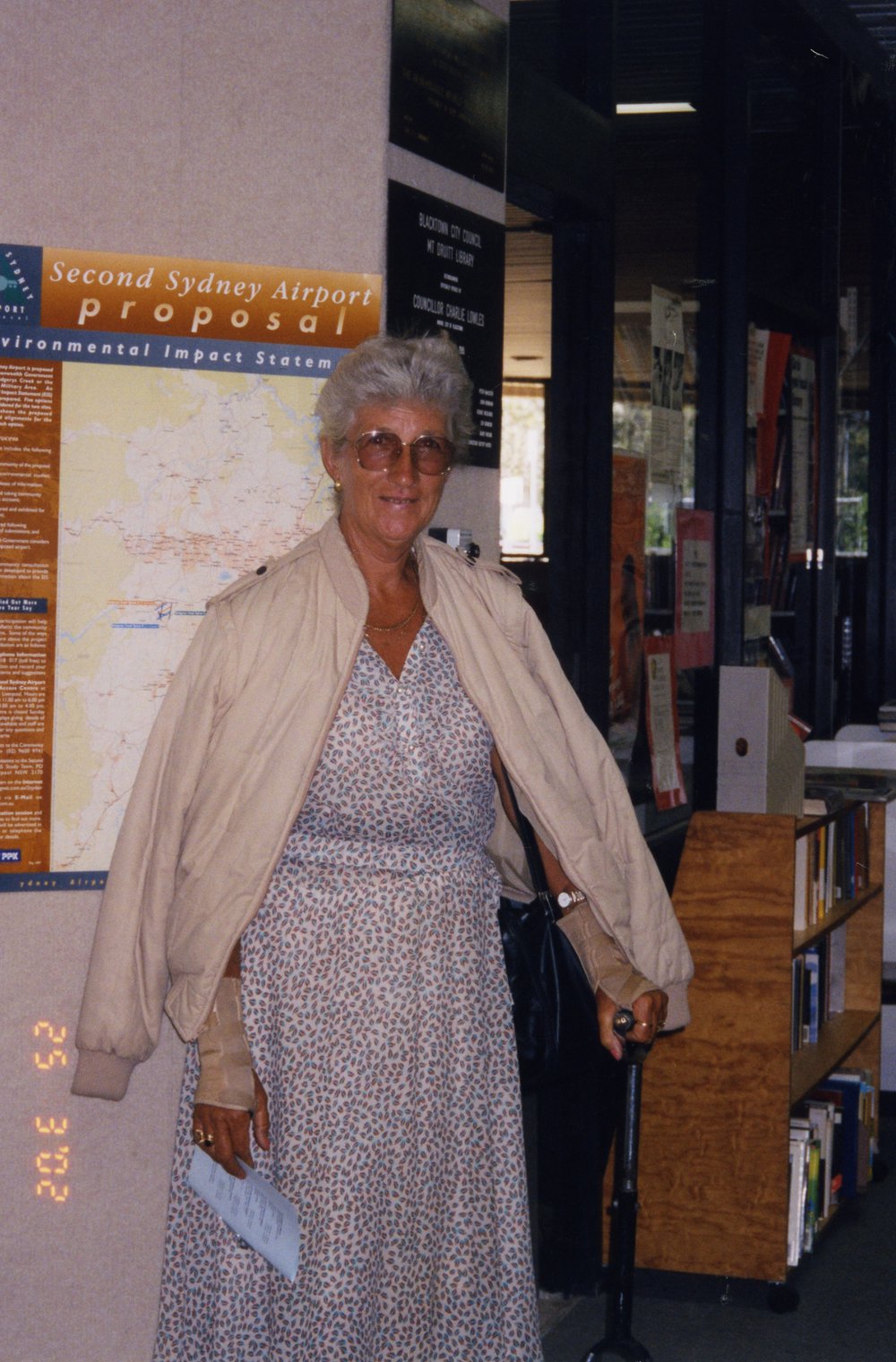 Margaret Lovely at Mr Druitt branch library's 25th birthday celebrations