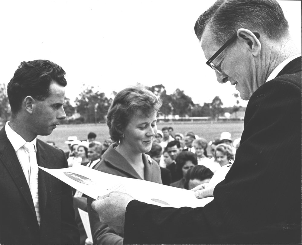 Naturalization ceremony at Blacktown Showground, 1963