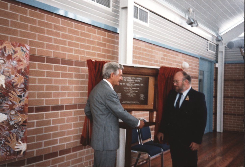 Official opening of Colebee Centre, Nurragingy Reserve, 1988