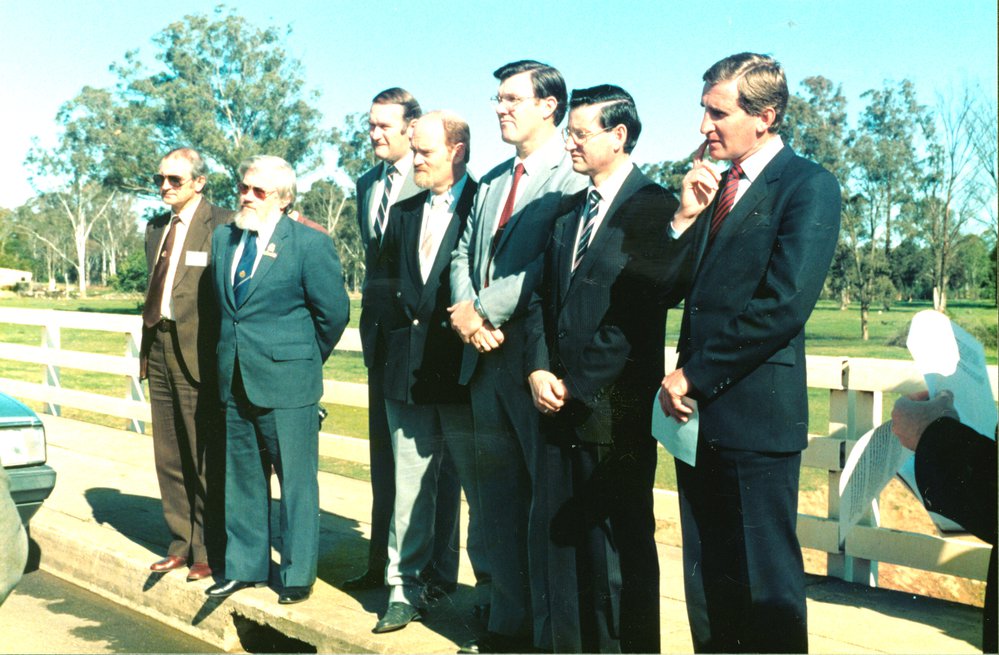 Official opening of Richmond Road Bridge, over Eastern Creek, Dean Park