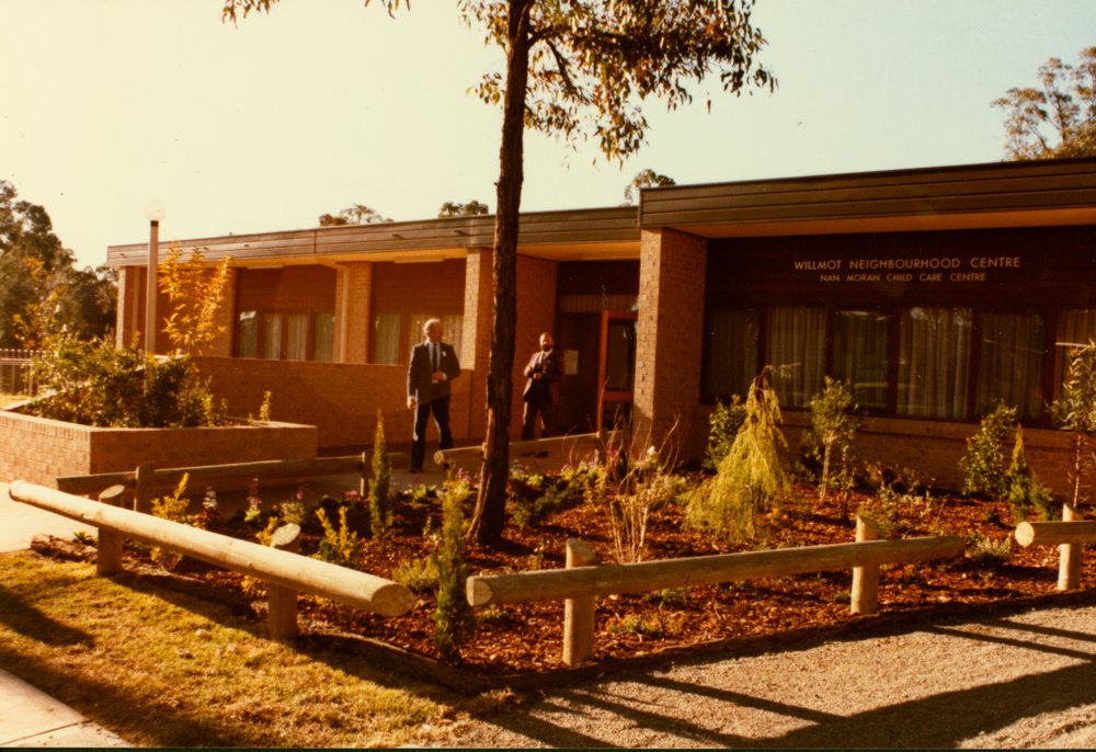 Official opening of the Willmot Neighbourhood and Nan Moran Child Care Centre