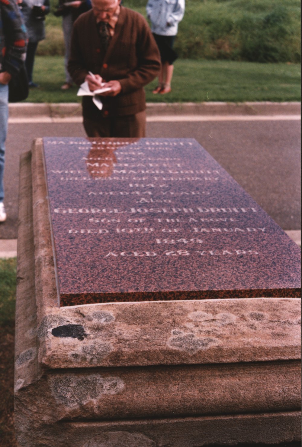 Major George Druitt's grave, Botany Pioneer Cemetery