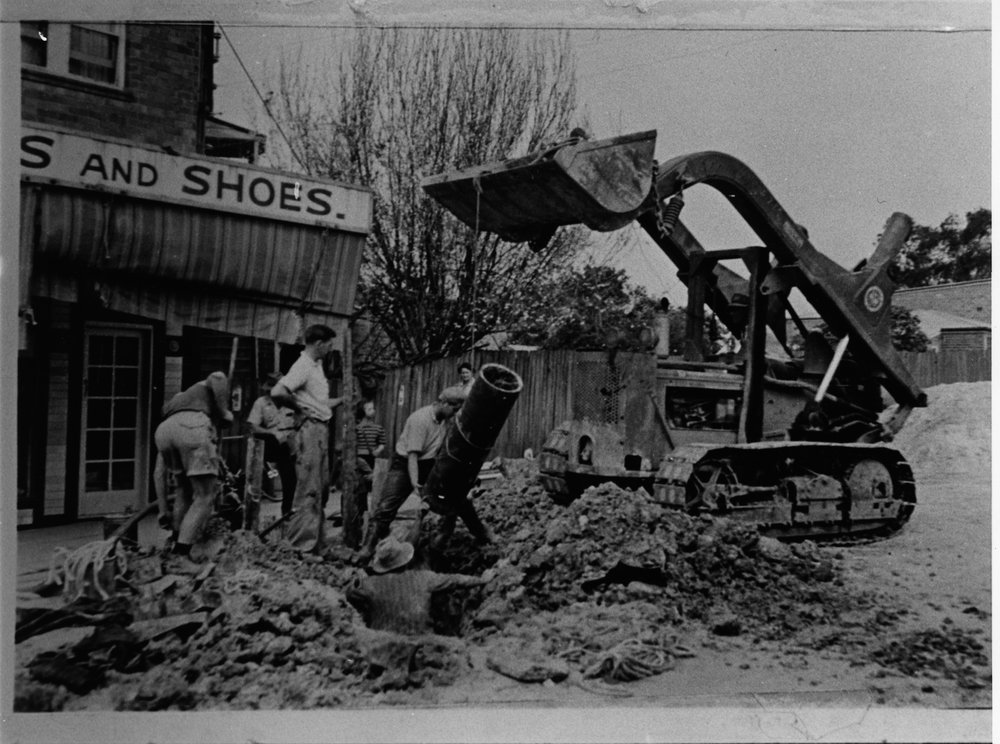Roadworks at the corner of Flushcombe Road and Main Street Blacktown