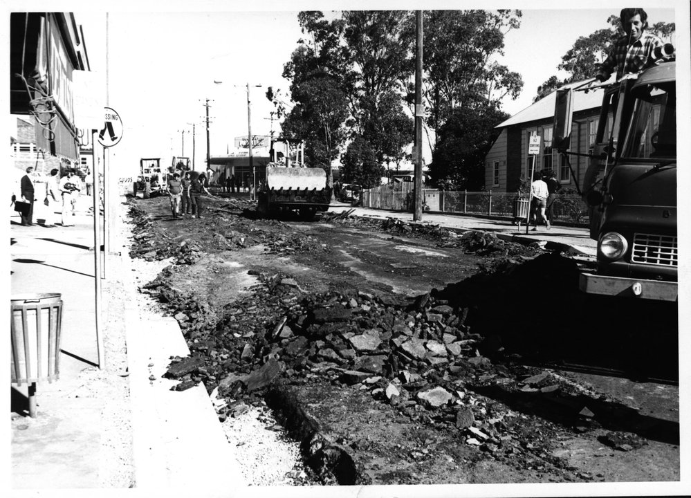 Roadworks in Flushcombe Road, Blacktown