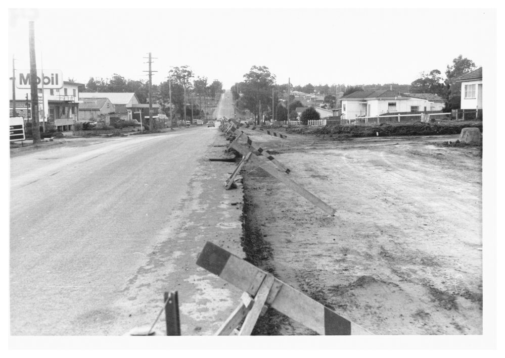 Road construction of Sunnyholt Road, Blacktown