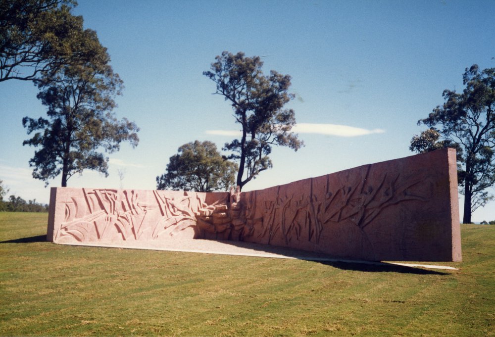 The Memorial to the Battle of Vinegar Hill, shortly after its installation in 1988