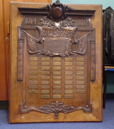 Toongabbie World War 1 Roll of Honor