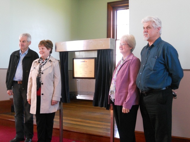 Unveiling of Claire Pfoeffer Memorial Plaque
