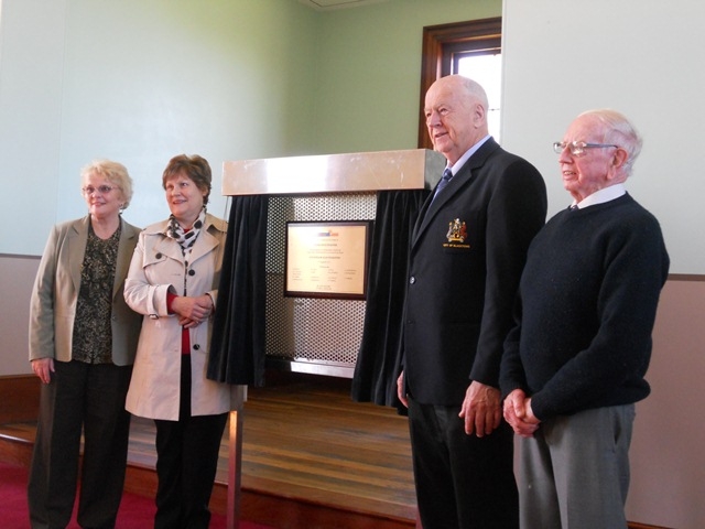 Unveiling of Claire Pfoeffer Memorial Plaque