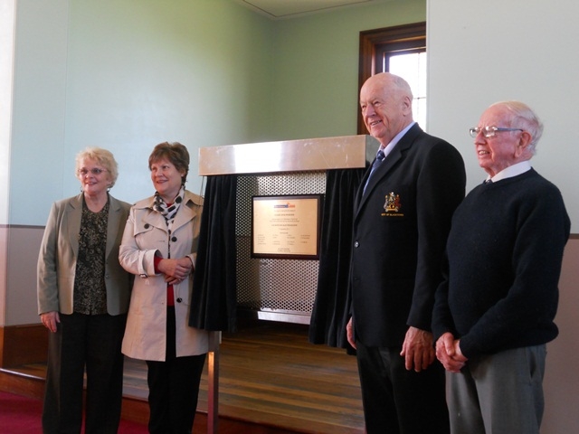 Unveiling of the Claire Pfoeffer Memorial Plaque