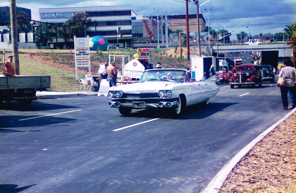 Vintage and veteran cars took part in the parade at the opening of the Blacktown CBD ring road.