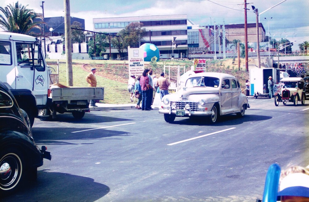 Vintage and veteran cars took part in the parade for the opening of the Blacktown CBD ring road.