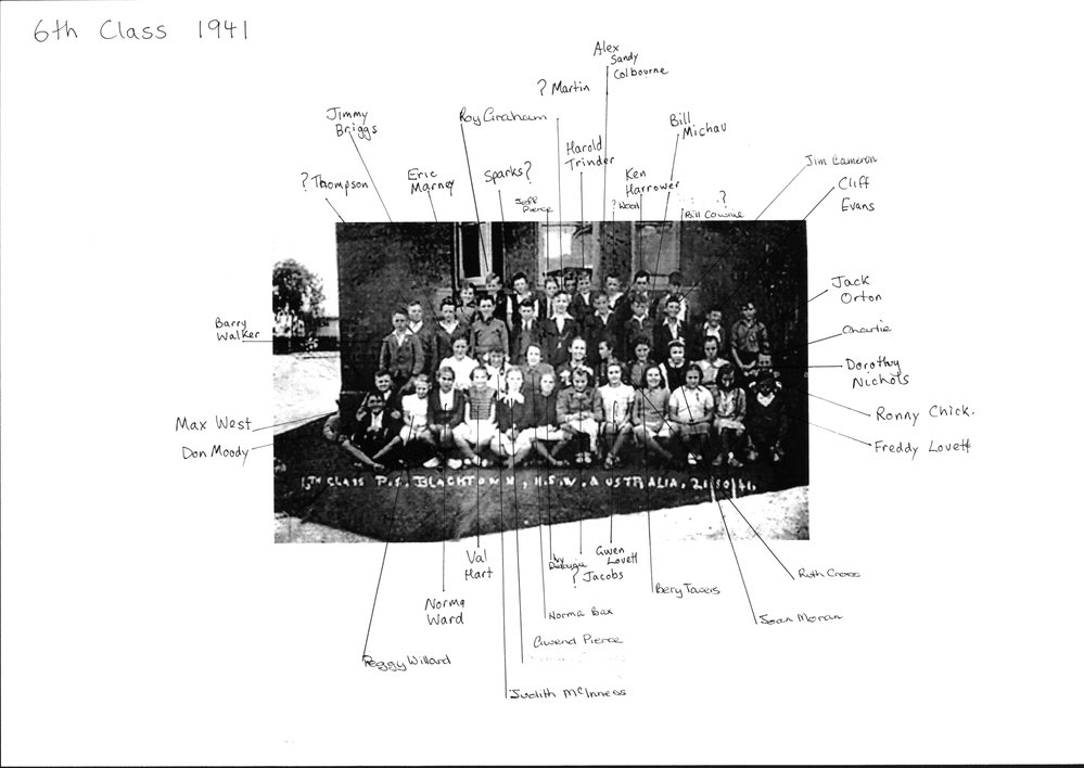 Blacktown Public School, 1941 6th class 