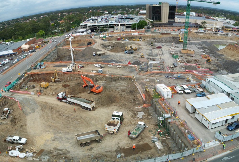 Max Webber Library and Westpoint construction site, Blacktown