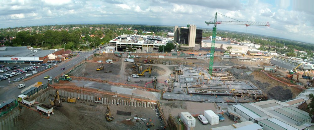 Max Webber Library and Westpoint construction site, Blacktown ...