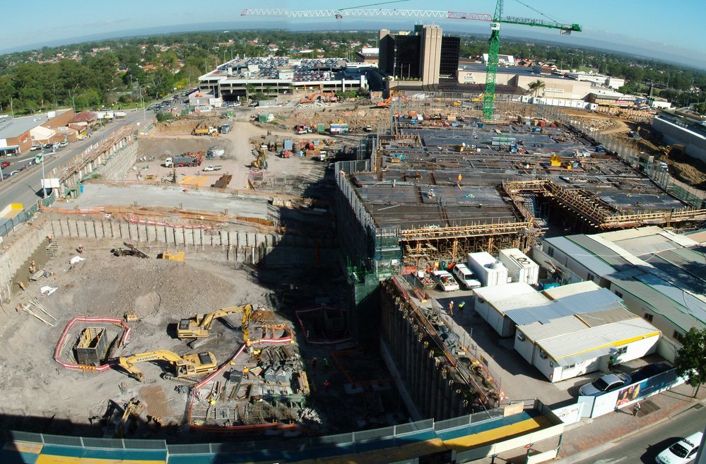 Max Webber Library and Westpoint construction site, Blacktown