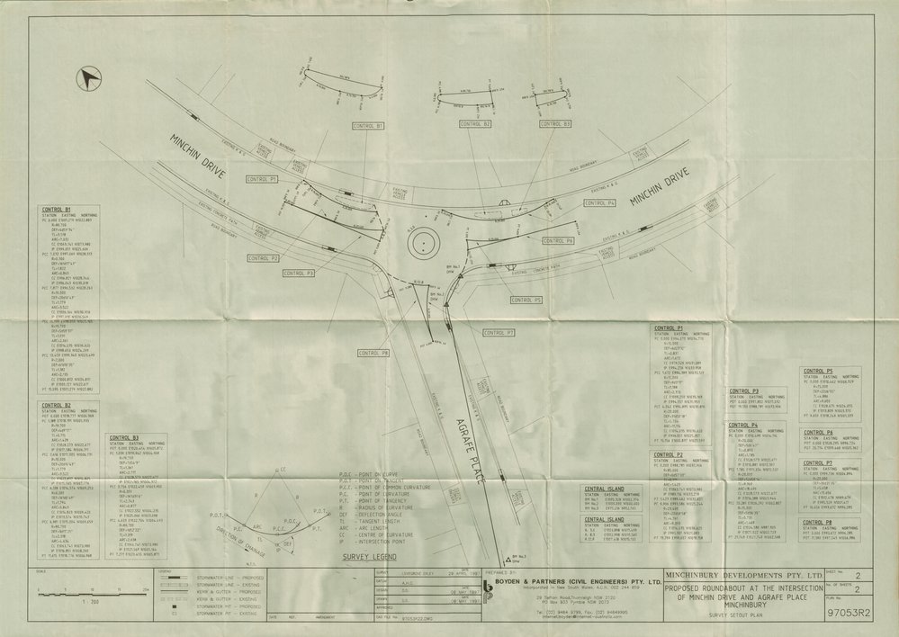 Minchinbury Winery Conservation, Proposed roundabout Sheet 2/2