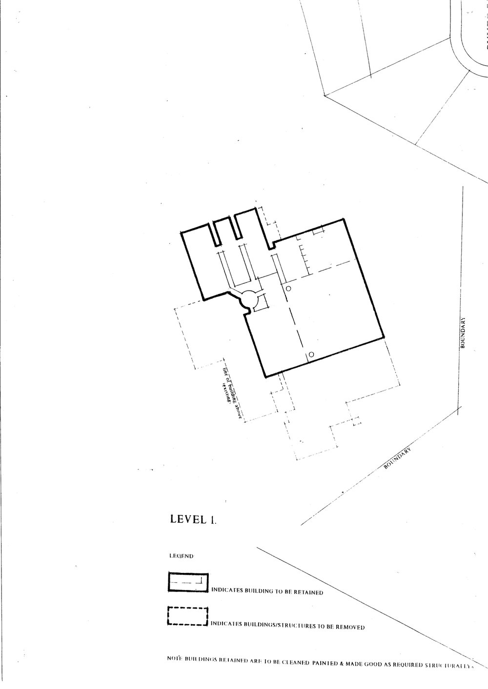Minchinbury Winery Conservation, lower level floor plan