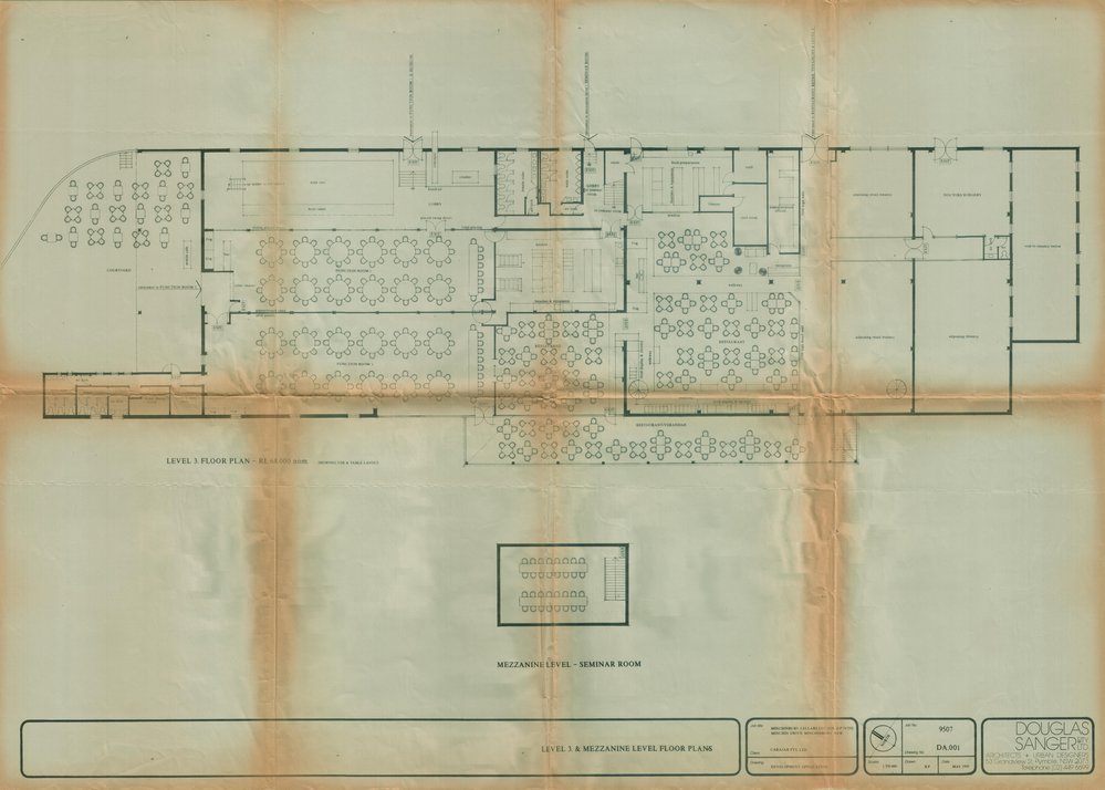 Minchinbury Winery Conservation, Level 3 and Mezzanine Floor plans