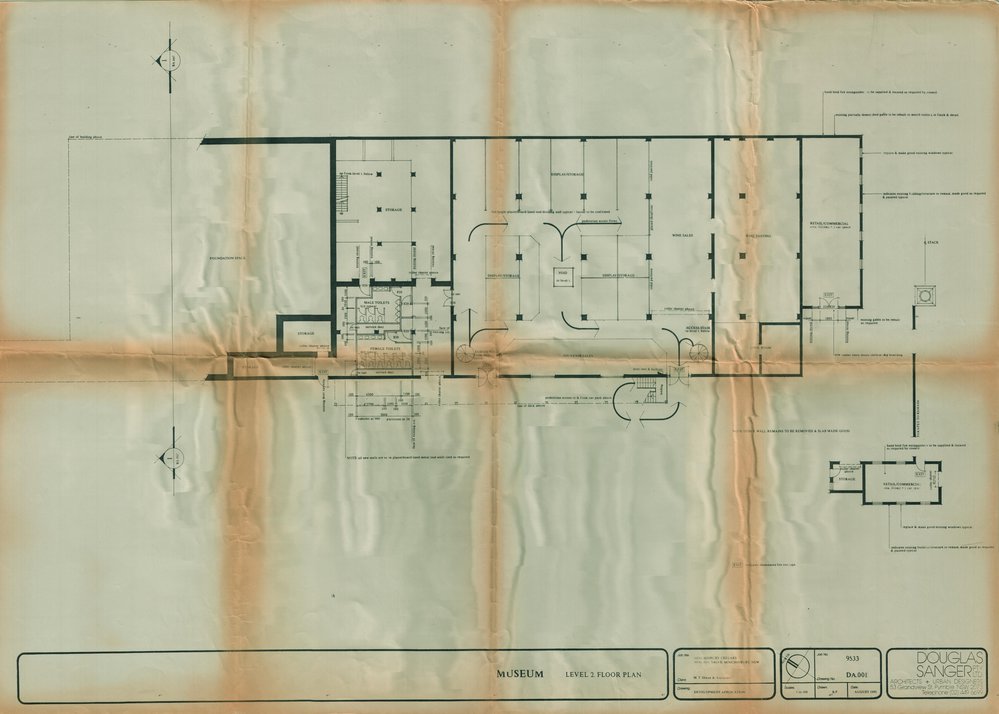 Minchinbury Winery Conservation, Level 2 Museum plan