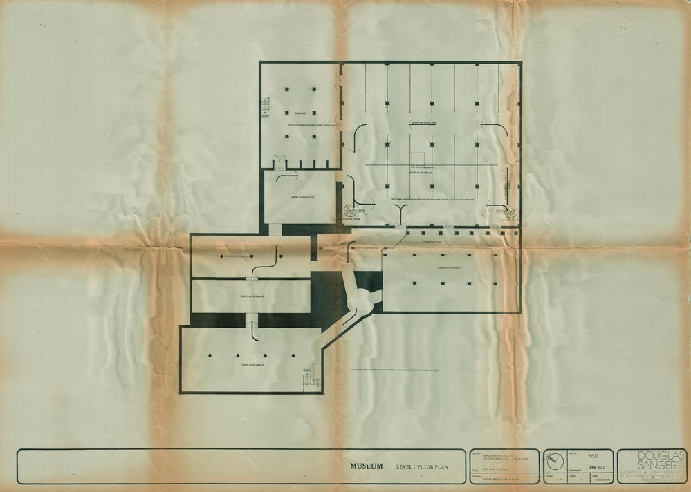 Minchinbury Winery Conservation, Level 1 Museum plan