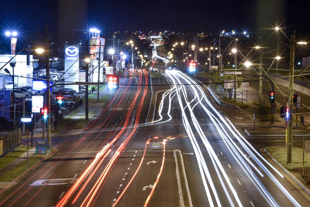 Sunnyholt Road, Blacktown (night)