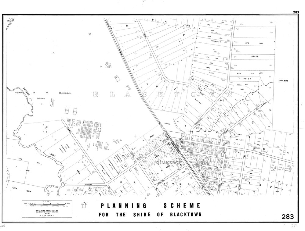 Blacktown Shire Council Planning Scheme, Sheet 283