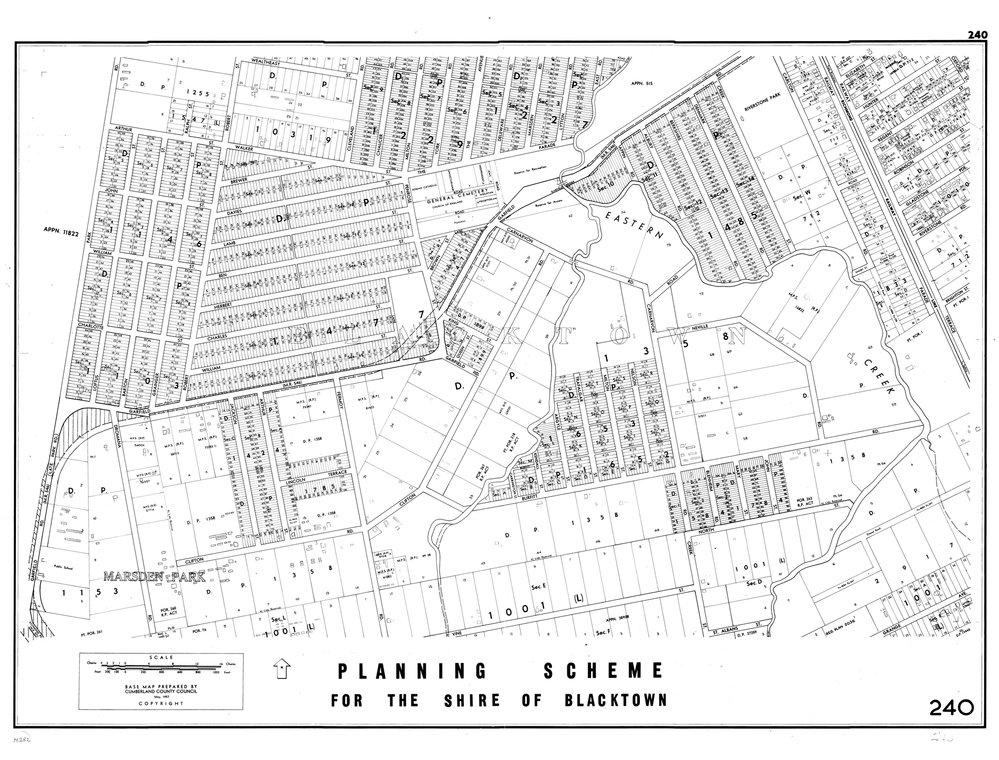 Blacktown Shire Council Planning Scheme, Sheet 240