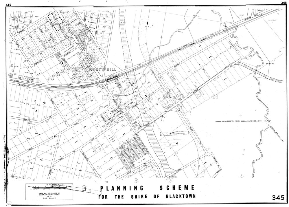 Blacktown Shire Council Planning Scheme, Sheet 345