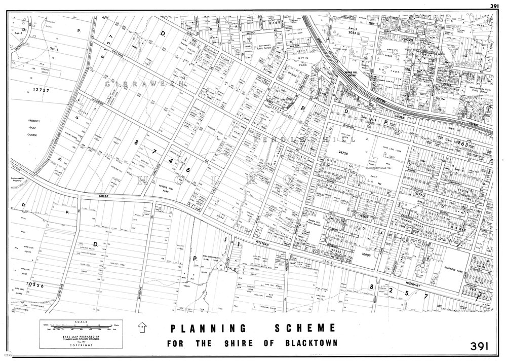 Blacktown Shire Council Planning Scheme, Sheet 391