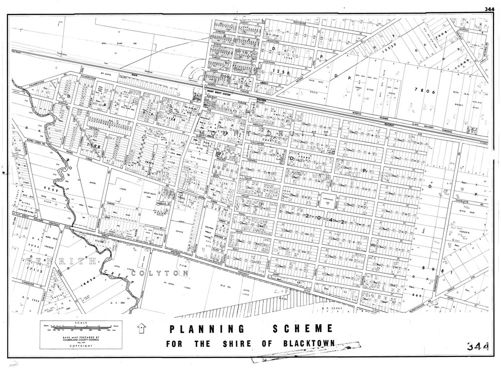 Blacktown Shire Council Planning Scheme, Sheet 344